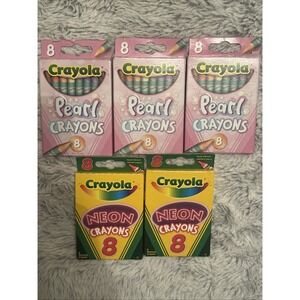 Crayola Neon Crayons 8 Pack X 6 - 48 Ct, Back to School Supplies for Kids Teens